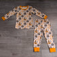 Baby Boys Kids Long Sleeves Happy New Year Shirt Pants Set Pajamas Clothes RTS