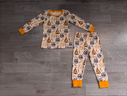 ( No moq ) Preorder Baby Boys Kids Long Sleeves Happy New Year Shirt Pants Set Pajamas Clothes