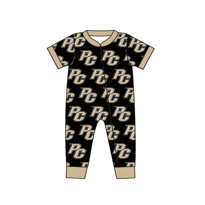 Baby Boy Pell city Team Long Sleeves Zipper Romper