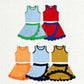 Sibling Baby Girls Kids Sleeveless Shirts Scallop Skirts Shorts Yoga Active Sets Summer Clothes RTS