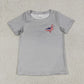 Baby Boy Short Sleeves Grey July 4th Ducks Tee T-Shirt Tops RTS