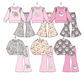 ( Moq 5 Each Style ) Sibling Baby Girls Kids Long Sleeves Shirts Bell Pants Sibling Sets Clothes