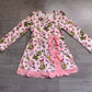 ( No moq ) Preorder Baby Girls Kids Christmas Green Face Bows Scallop Dress Yoga Active Clothes