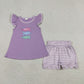 Sibling Baby Boys Girls Embroidery Fish Stripes Rompers Sets Summer Clothes RTS