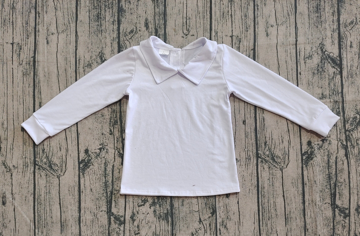 Baby Boy Long Sleeves White Cotton Buttons Shirt Tops RTS