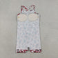 Baby Girls Kids Straps Red Leopard Team Yoga Active Shorts Knee Length Dress RTS