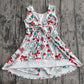 Baby Girls Toddler Popsicles Bows Flags 4th of July Yoga Shorts Knee Length Dress RTS