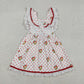 Baby Girls Hearts Flower Valentine Dogs Pockets Knee length Dress RTS