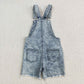 SS0023 Summer Baby Denim Blue Shorts Overalls
