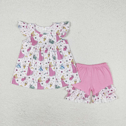 Baby Girl Princess Sibling Sister Shorts Summer Set