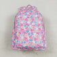 Baby Girl Toddler Colorful Leopard Bows Backpack Bags RTS