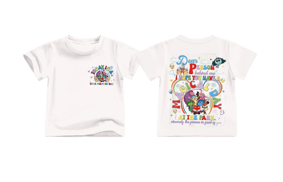 Baby Kids Short Sleeves Movie Summer Tee  Cartoon Shirt