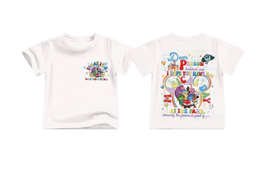 Baby Kids Short Sleeves Movie Summer Tee  Cartoon Shirt