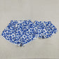 Sibling Family Kids Girls Adult Women  Blue Leopard Team Yoga Ruffle Shorts Bottoms RTS