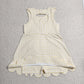 Baby Girls Sleeveless Yellow Plaid Bows with Shorts Yoga Dress RTS