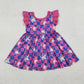 Baby Girls Kids Short Sleeves Singer Stars Plaid Shirt Pants Pajamas Set RTS