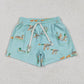 Baby Boy Ducks Green Swimming Trunks Shorts