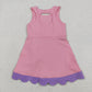 Sibling Baby Girls Kids Sleeveless Bows Yoga Scallop Shorts Dresses Clothes RTS