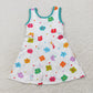 Baby Girl Sleeveless Colorful Flower Yoga Active Wear Skort Dress RTS