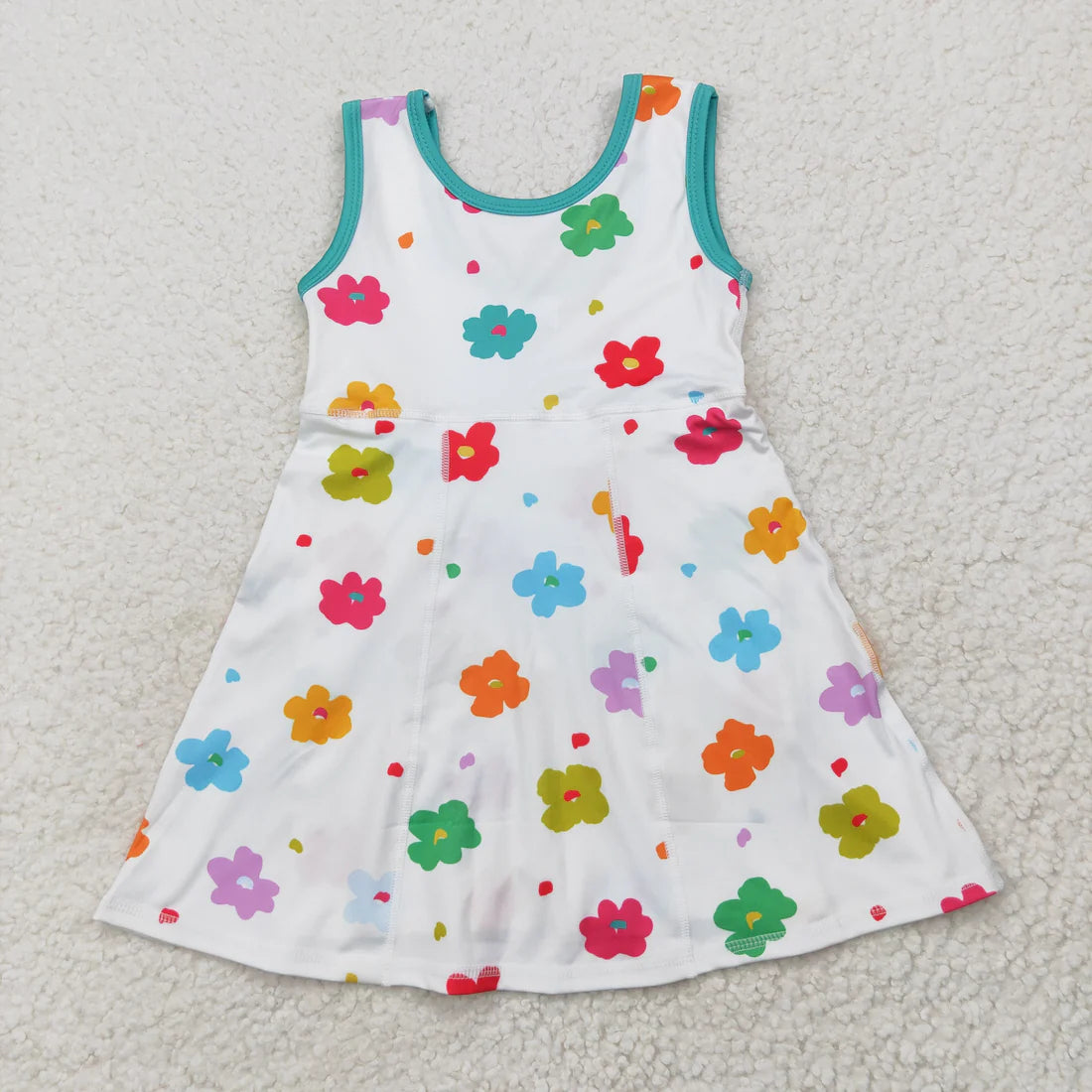 Baby Girl Toddler Sleeveless Sibling Knee Length Yoga Active Dress RTS