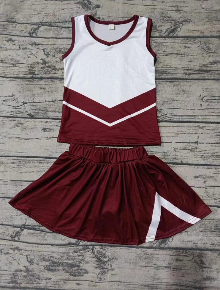Baby Girl Sleeveless Tops Skirt Shorts Team Clothes Set Moq 5