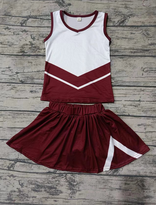 Baby Girl Sleeveless Tops Skirt Shorts Team Clothes Set Moq 5