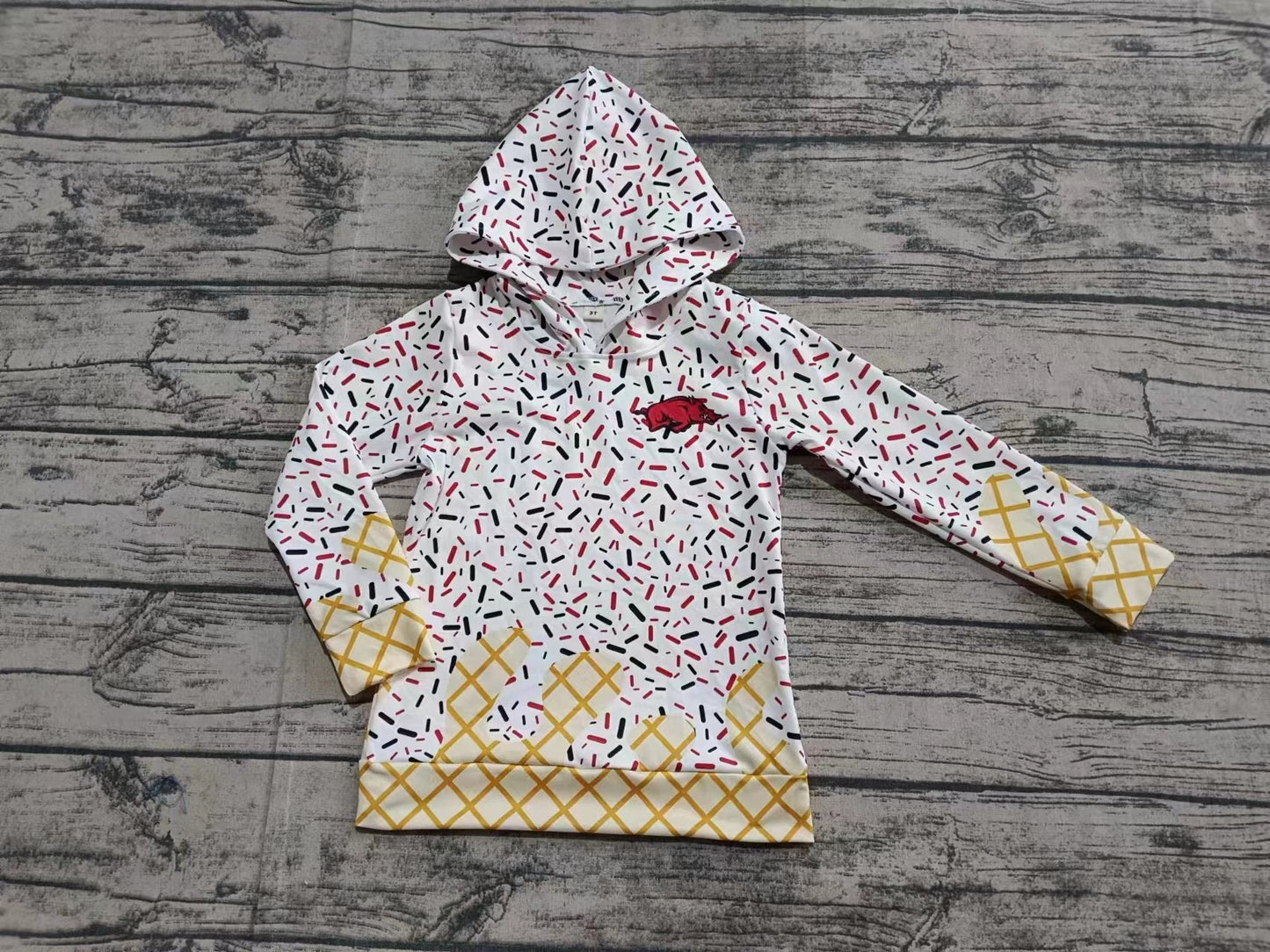 Baby Kids Adult Long Sleeves Pig Team Family Hoodie Shirt ( Moq 5 )