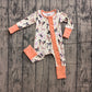 Baby Girls Bats Bows Zipper Footie Sleeper Romper Halloween Clothes RTS