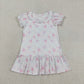 Sibling Baby Girls Kids Short Sleeves Flower Ruffle Romper Dress Summer Clothes RTS