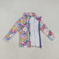 Baby Girl Long Sleeves Flower Pockets Zipper Yoga Active Cardigan Tops RTS