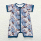 Baby Boy Ducks Sibling Rompers Outfit Clothes Set