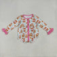 Sibling Baby Girl Long Sleeves Christmas Cake House Sibling Romper Dress Clothes RTS