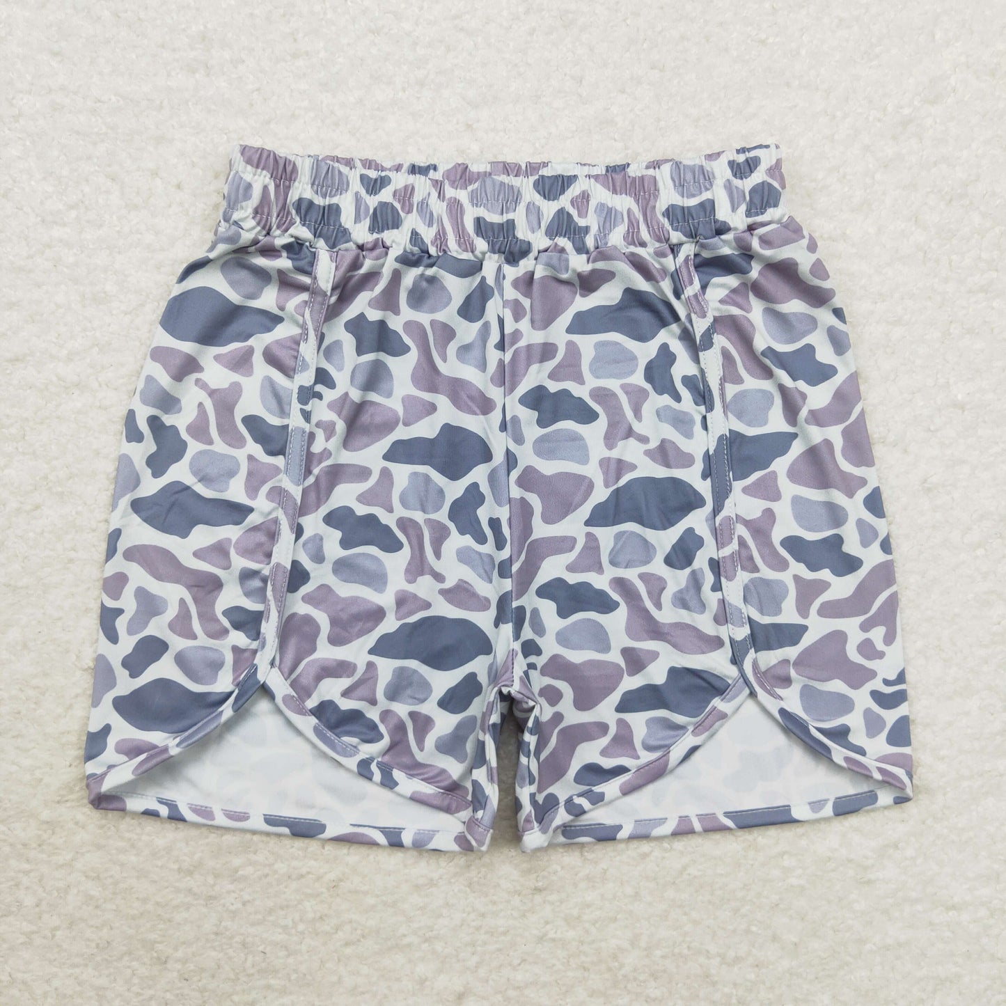 Adult Women Grey Camo Summer Shorts