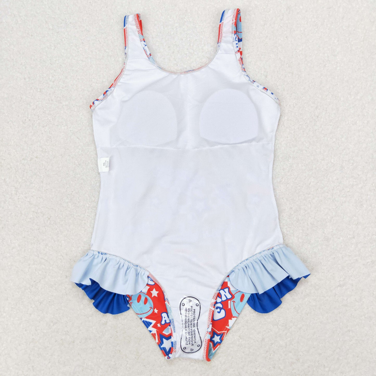 Baby Girl July 4th American Babe One Piece Swimsuit