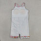 Baby Girls Kids Sleeveless Flower Shorts Knee Length Dress Yoga Pink Clothes  RTS