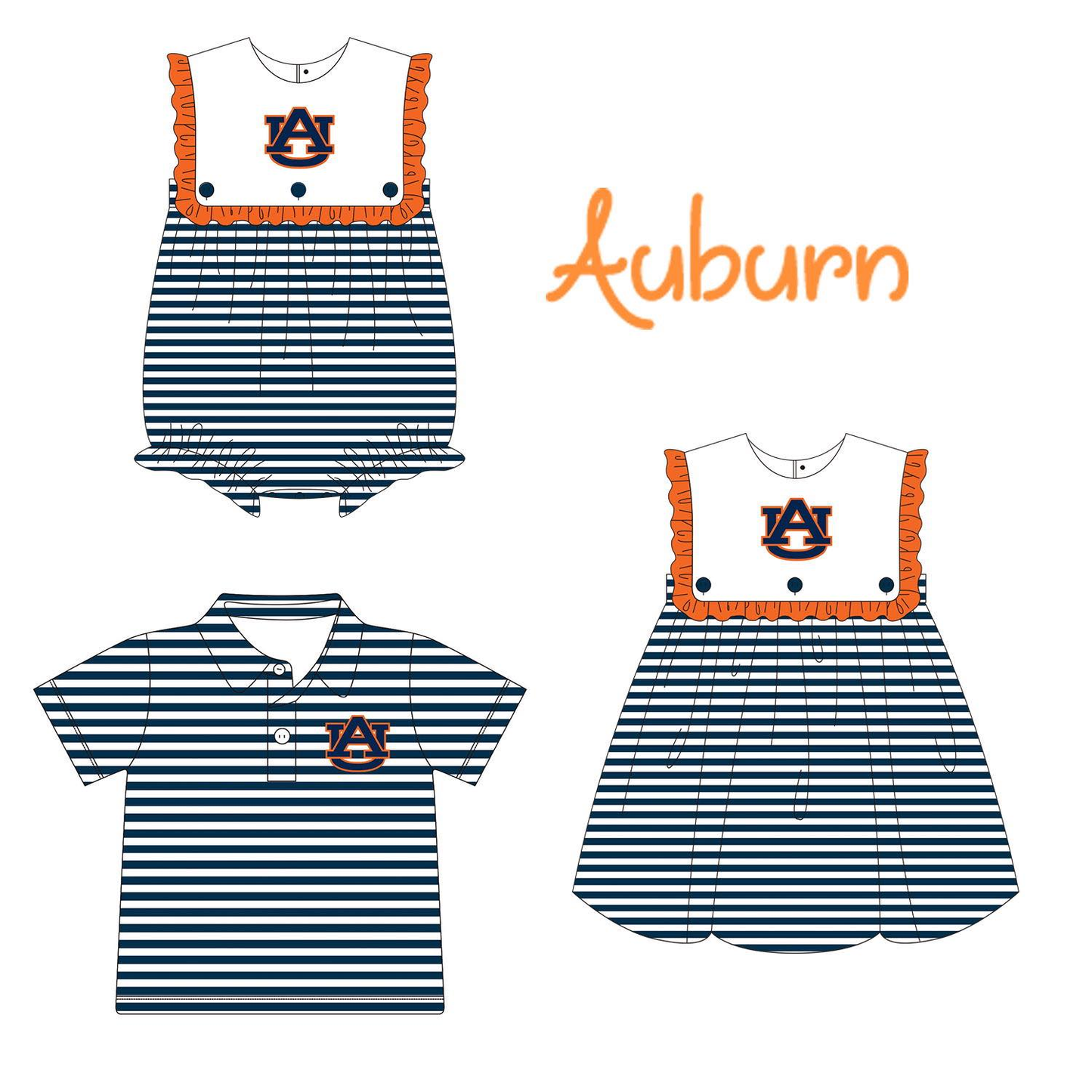 Baby Boy Girl Team Football Sibling Romper Dress Clothes ( Moq 5 )