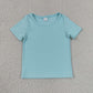 Baby Girls Kids Blue Shirt Pumpkins Bows Skirt Shorts Fall Set Yoga Active Thanksgiving Clothes RTS