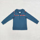 Baby Boy Long Sleeves Orange Navy Camo Zipper Pullover Tops