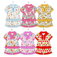 ( Moq 5 Each Style ) Sibling Baby Girls Kids Short Sleeves Zipper Shirts Shorts Back to School Sets