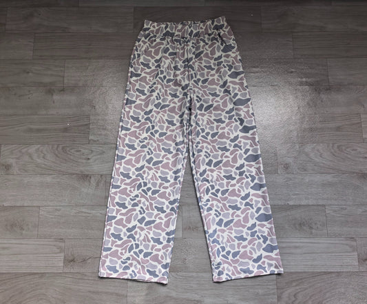 ( No moq ) Preorder Adult Women Pockets Grey Camo Pants Bottoms Yoga Active Clothes