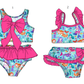 ( Moq 5 Each Style ) Sibling Baby Girls Kids Summer Tops Ruffle Shorts Bows Sets Swimsuits