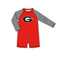 ( Moq 5 Each Style ) Baby Boys Girls Kids Team Sibling Red Jumpsuits Sets Swimsuits