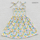 Promotion Baby Girl Summer Fruit Halter Sleeveless Elastic Smocked Dress RTS
