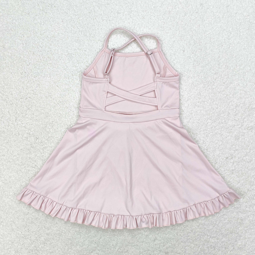 Baby Girl Pink Athletic Active Wear Skirt Shorts Sibling Dress