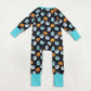 Baby Boy Long Sleeves Halloween Ghost Pumpkins Zipper Romper RTS