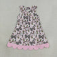 Baby Girls Kids Ducks Bows Yoga Active Scallop Dress Hunting Clothes RTS