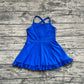 Baby Girl Blue Sleeveless Yoga Active Knee Length Dress RTS