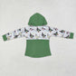 Baby Boy Long Sleeves Duck Green Hoodie Shirt Tops