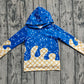 Baby Boy Long Sleeves Team Blue Drip Hoodie Shirt Tops RTS