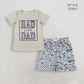 Baby Boys Kids Short Sleeves Dad Shirt Camo Plaid Pockets Shorts Summer Clothes Set RTS